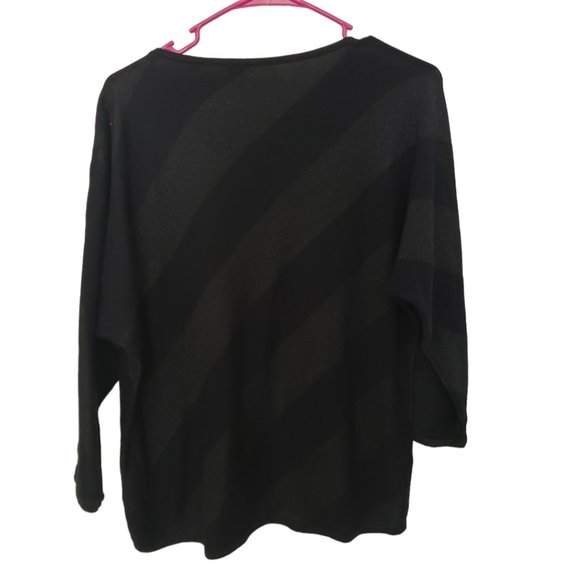 CT231 Ladies Jones New York Black Lightweight Sweater XL - Picture 3 of 3